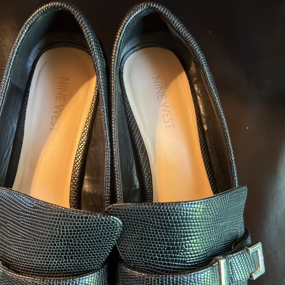 Nine West black loafers size 8 - Picture 3 of 4
